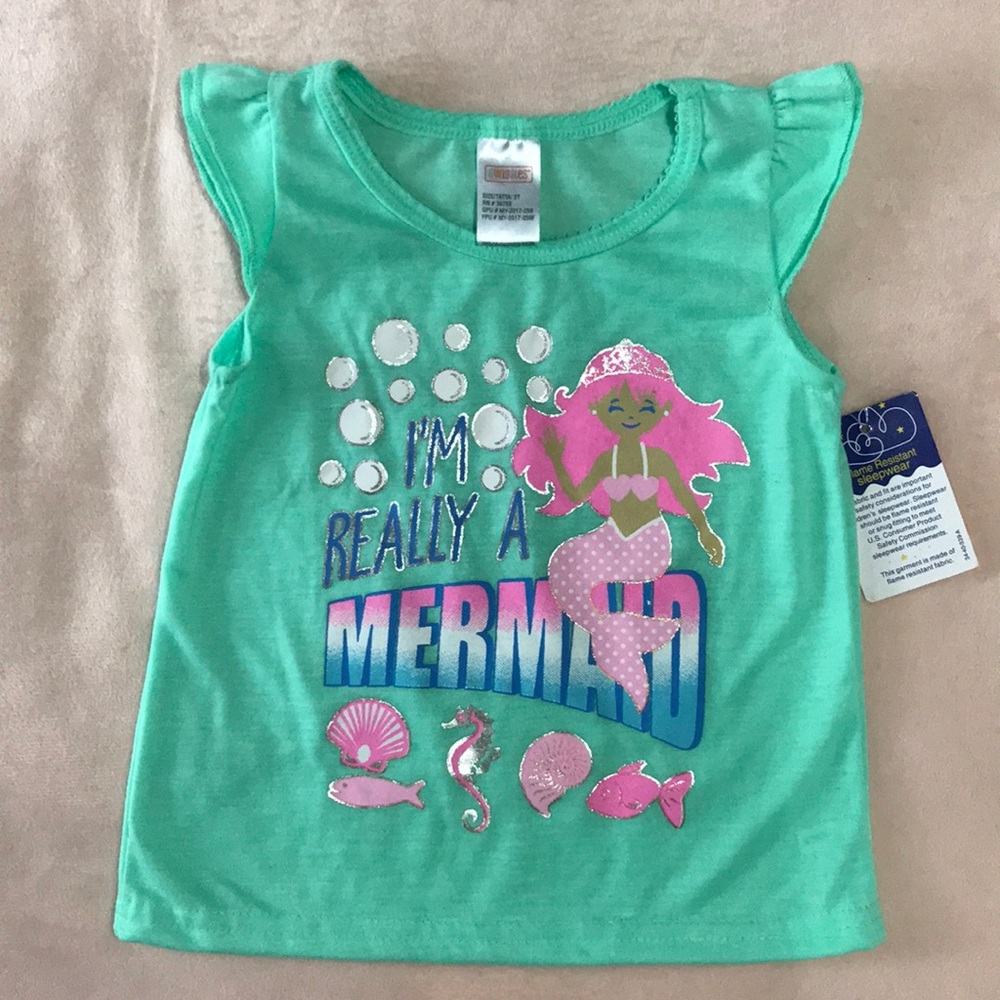 🍭4/$10 Swiggles Mermaid Pajama Shirt